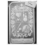 1 OZ .999 SILVER ART BAR