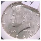 1964 KENNEDY HALF CHOICE BU