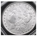 1897 MORGAN DOLLAR AU