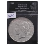 1926 PEACE DOLLAR VG