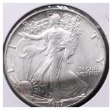 1987 SILVER EAGLE GEM