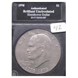 1976 CLAD IKE DOLLAR CHOICE BU