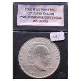 1990 EISENHOWER CENTENNIAL SILVER DOLLAR