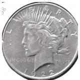 1922 PEACE DOLLAR CULL