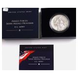 AUS ARMY SILVER MEDAL 1 OZ .999 SILVER