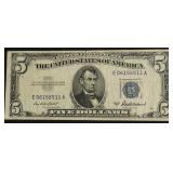 FIVE DOLLAR SILVER CERTIFICATE VF