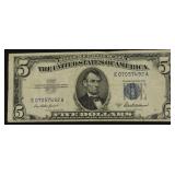 FIVE DOLLAR SILVER CERTIFICATE VF