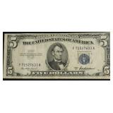 FIVE DOLLAR SILVER CERTIFICATE VF
