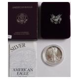 1995 PROOF SILVER EAGLE W BOX PAPERS