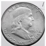 1963 FRANKLIN HALF DOLLAR CHOICE BU