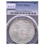 1898 O PCGS MS 64 MORGAN DOLLAR