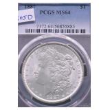 1887 PCGS MS64 MORGAN DOLLAR