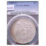1883 O PCGS MS64 MORGAN DOLLAR