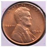 1944 GEM RED LINCOLN CENT
