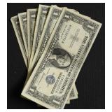 (6) SILVER CERTIFICATES