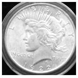1922 PEACE DOLLAR AU