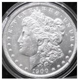 1900 P MORGAN SILVER DOLLAR UNC
