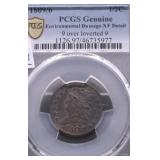 1809/6 PCGS GENUINE ENVIRN DAMAGE XF HALF CENT