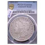 1893  CC PCGS GENUINE CLEANED F DETAIL MORGAN DOLL