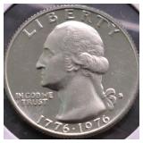 SILVER PROOF BICENTENNNIAL QUARTER