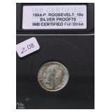 1964 GEM BU ROOSEVELT DIME