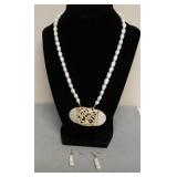 FRESH WATER BAROGUE PEARL JEWELRY SET