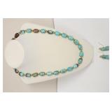 MAGNASITE  DYED BEADED JEWELRY SET