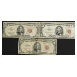 (3) $5 RED SEALS