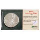 1999 AMERICAN SILVER EAGLE BU