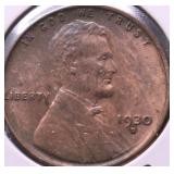 1930 D CHOICE BU RB LINCOLN CENT