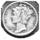 1920 MERCURY DIME VF
