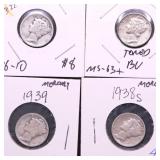 4 MERCURY DIMES