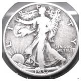 1937 WALKING HALF DOLLAR VG