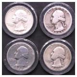 4 SILVER QUARTERS