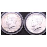 TWO 1964 KENNEDY HALF DOLLARS