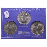 GEM BU SBA DOLLAR SET