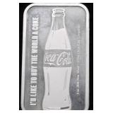 1 OZ .999 SILVER COCA COLA BAR
