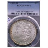 1898 0 PCGS MS64 MORGAN DOLLAR