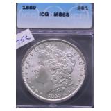 1889 ICG MS65 PEACE DOLLAR