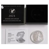 2021 W SILVER EAGLE W BOX PAPERS