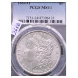 1884 O PCGS MS64 MORGAN DOLLAR