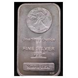 1 OZ .999 SILVER ART BAR