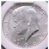 1964 KENNEDY HALF CHOICE BU