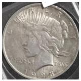 1923 PEACE DOLLAR AU