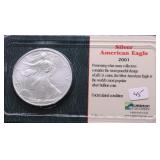 2001 AMERICAN SILVER EAGLE
