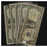 5 SILVER CERTIFICATES