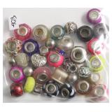 STERLING SILVER GLASS AND METAL BEADS
