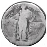 NO DATE STANDING LIBERTY QUARTER