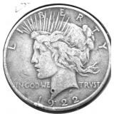 1922 PEAC DOLLAR VF