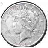 1923 D PEACE DOLLAR VF
